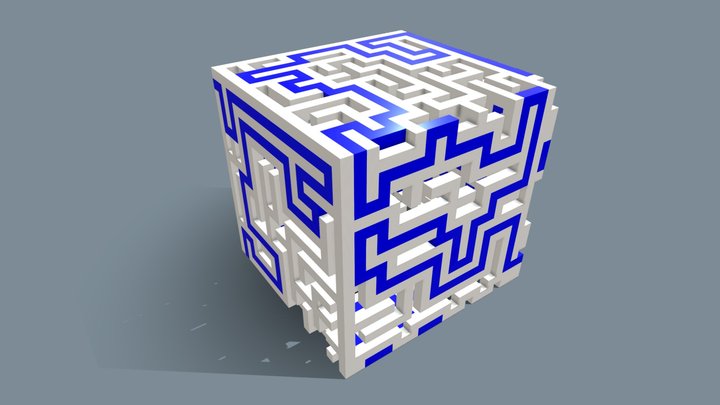 The Infinite Cube Maze 3D Model