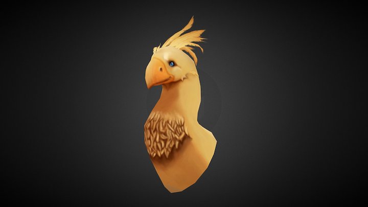 Chocobo Bust FFX 3D Model