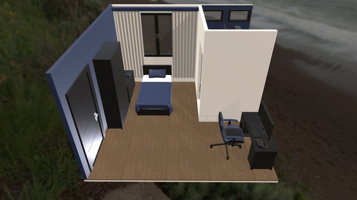 Bedroom Diorama 3D Model
