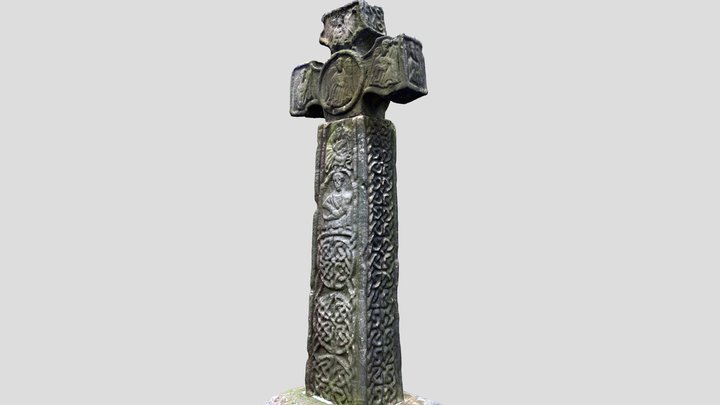 "Celtic Cross", Eyam, UK 3D Model