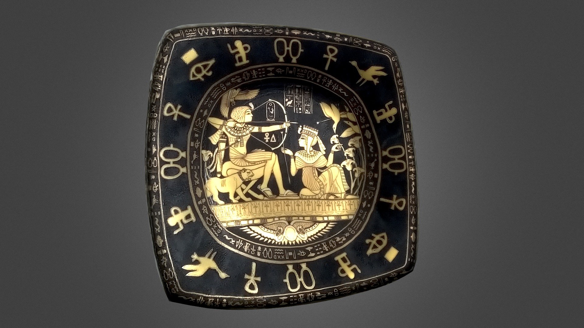 Egyptian Plate Photo Scan Download Free 3D model by Reignar [c652c30