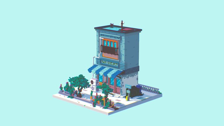 Storefront B 3D Model