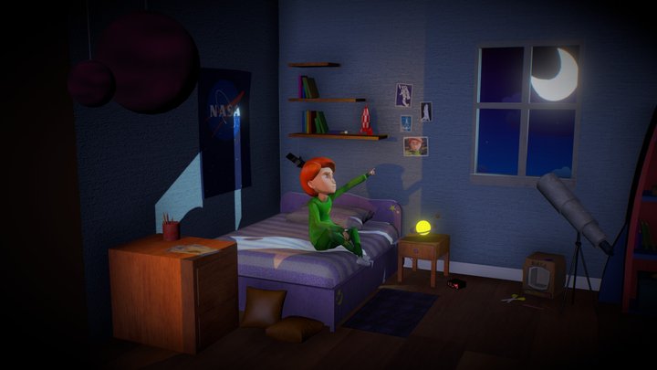 Viaje Espacial 3D Model