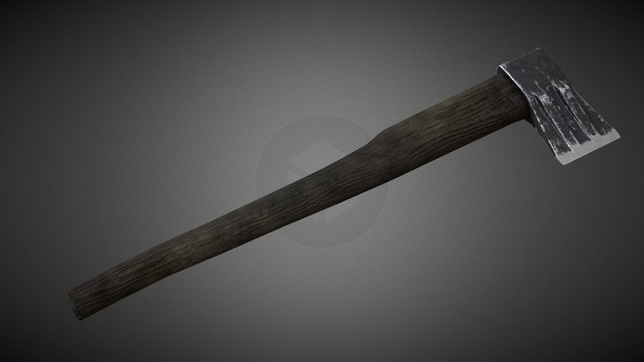 Sledge axe / Splitting maul 3D Model