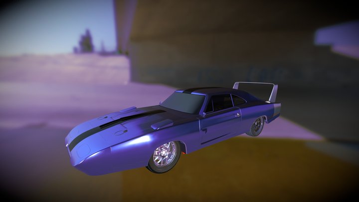 Dodge Charger Daytona 1969 3D Model