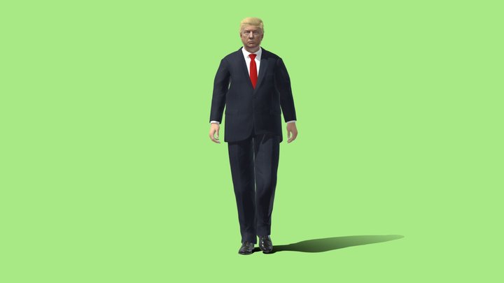 3D Rigged Donald Trump 3D Model