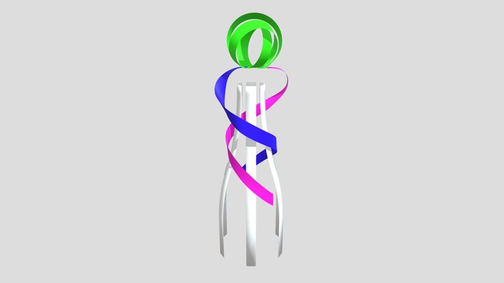 Ribbons 3D Model