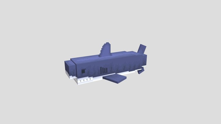 Shark Minecraft Model 3D Model