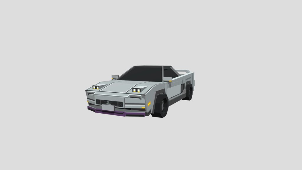 Honda nsx 1990 minecraft voxel animated