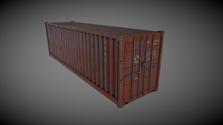 Game Prop - Shipping Container 3D Model