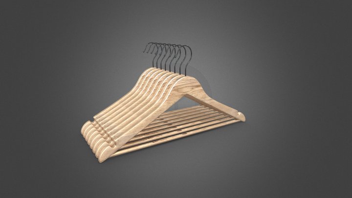 (Free) Cloth Hanger 3D Model