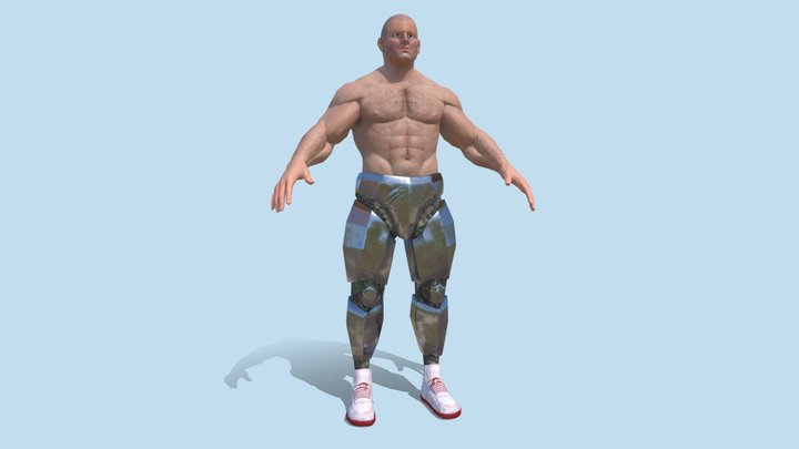Metal Briefs - 12k Game-Ready Rigged 3D Model
