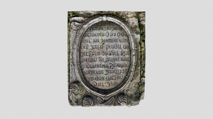 Historical stone tablet 3D Model