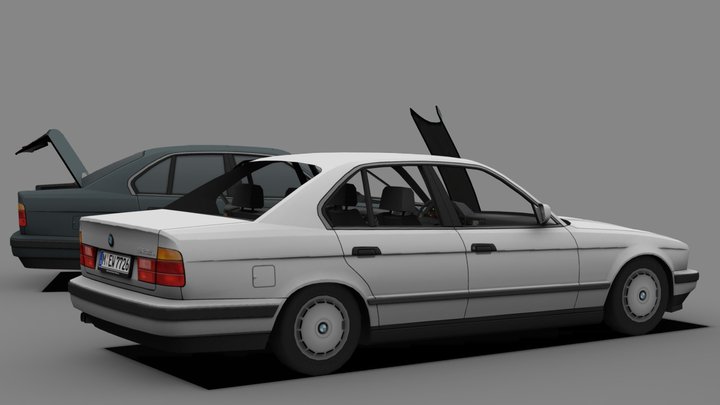 BMW 525i e34 | Project Zomboid 3D Model