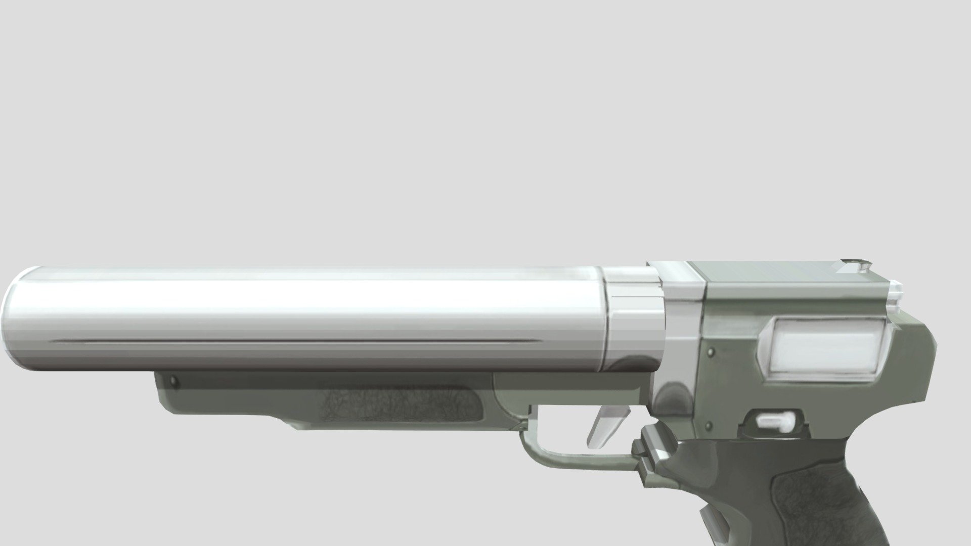 Rocket pistol [Low Poly] — Sketchfab embed 3D viewer