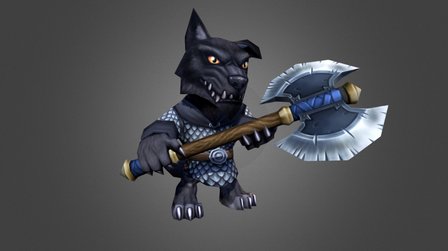 Werewolf Fighter 3D Model