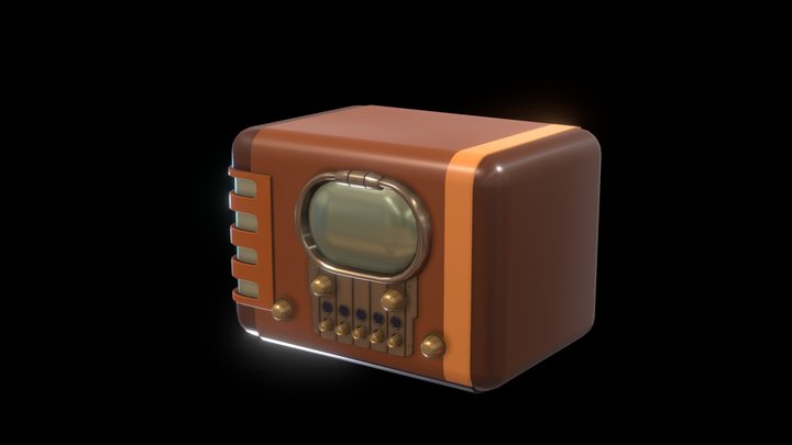 Vintage-radio 3D models - Sketchfab