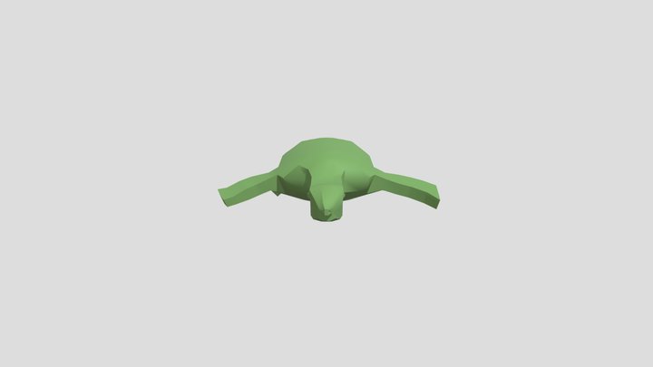 Pig-nosed Turtle. (WIP) 3D Model