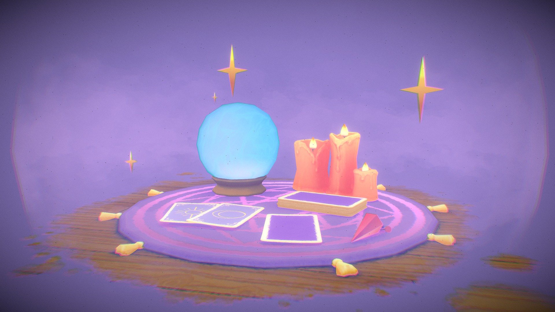 Divination set 🔮 - 3D model by Sinkey [c65fe1d] - Sketchfab