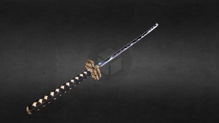 Katana Sword of yuan 3D Model