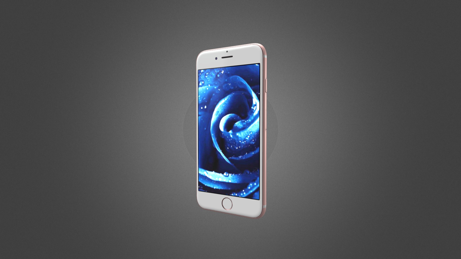 3D model Apple iPhone 7 for Element 3D - This is a 3D model of the Apple iPhone 7 for Element 3D. The 3D model is about a cell phone with a blue light.