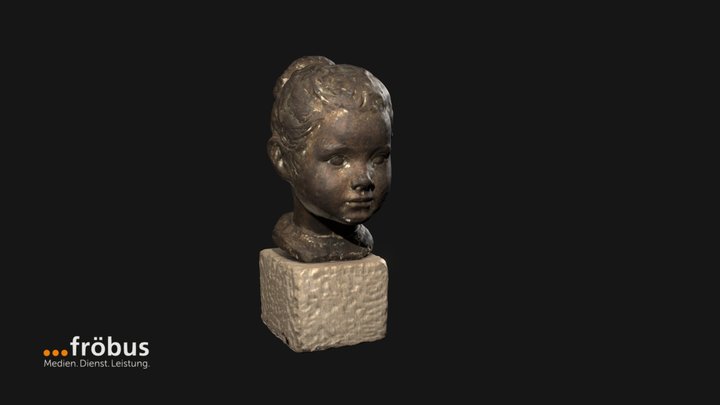 Mädchenkopf 3D Model