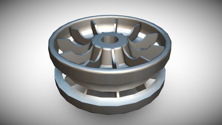AeroVortex Turbine Wheel 3D Model