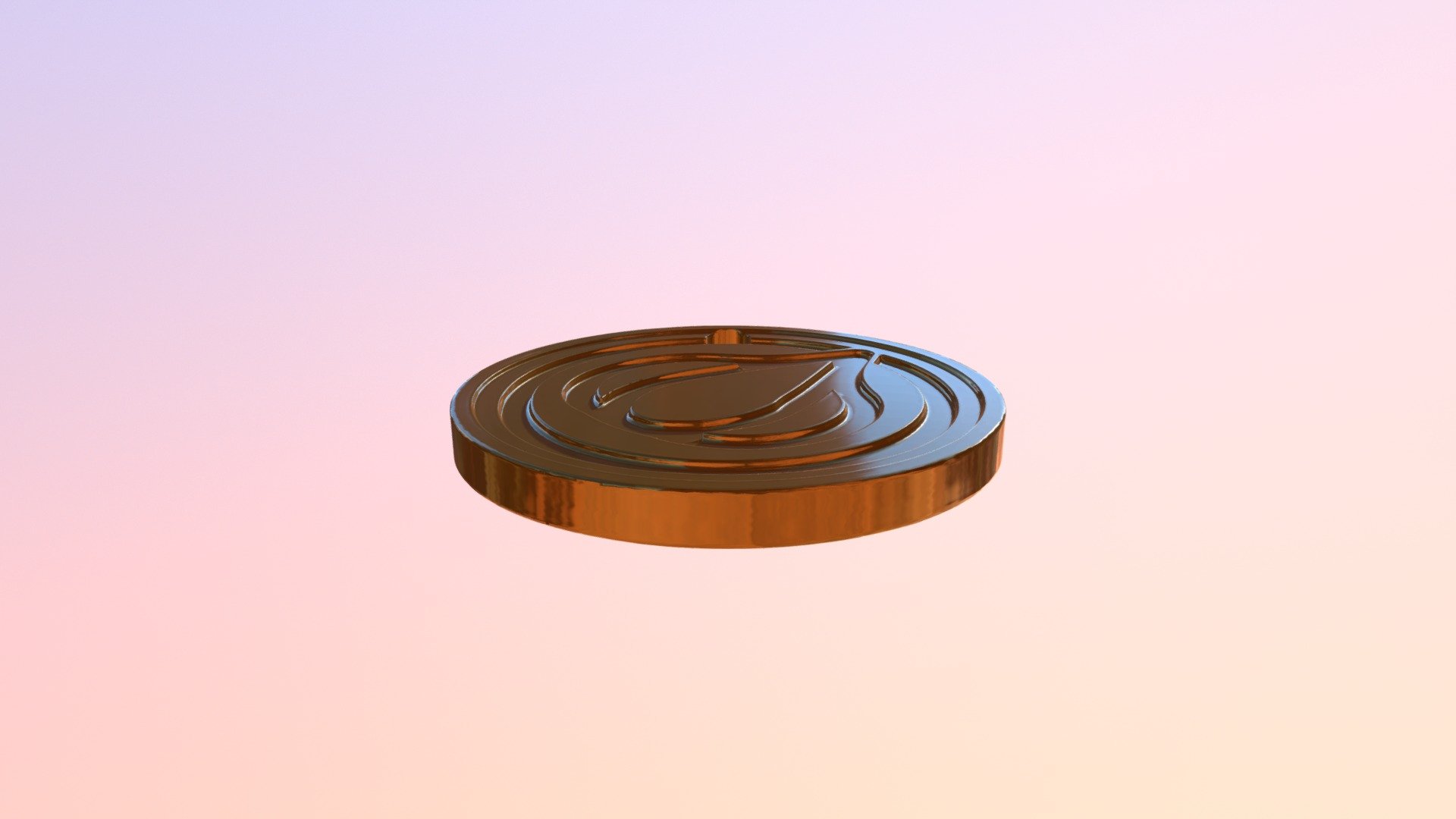 Garlic Coin Keychain