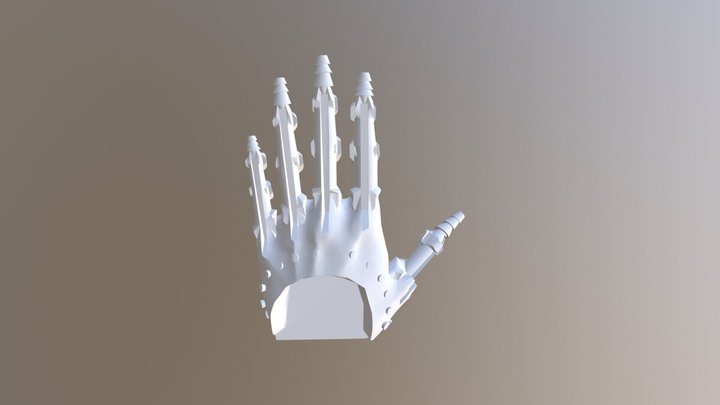 Internal Mold for Prosthetic Hand Silicone Skin 3D Model