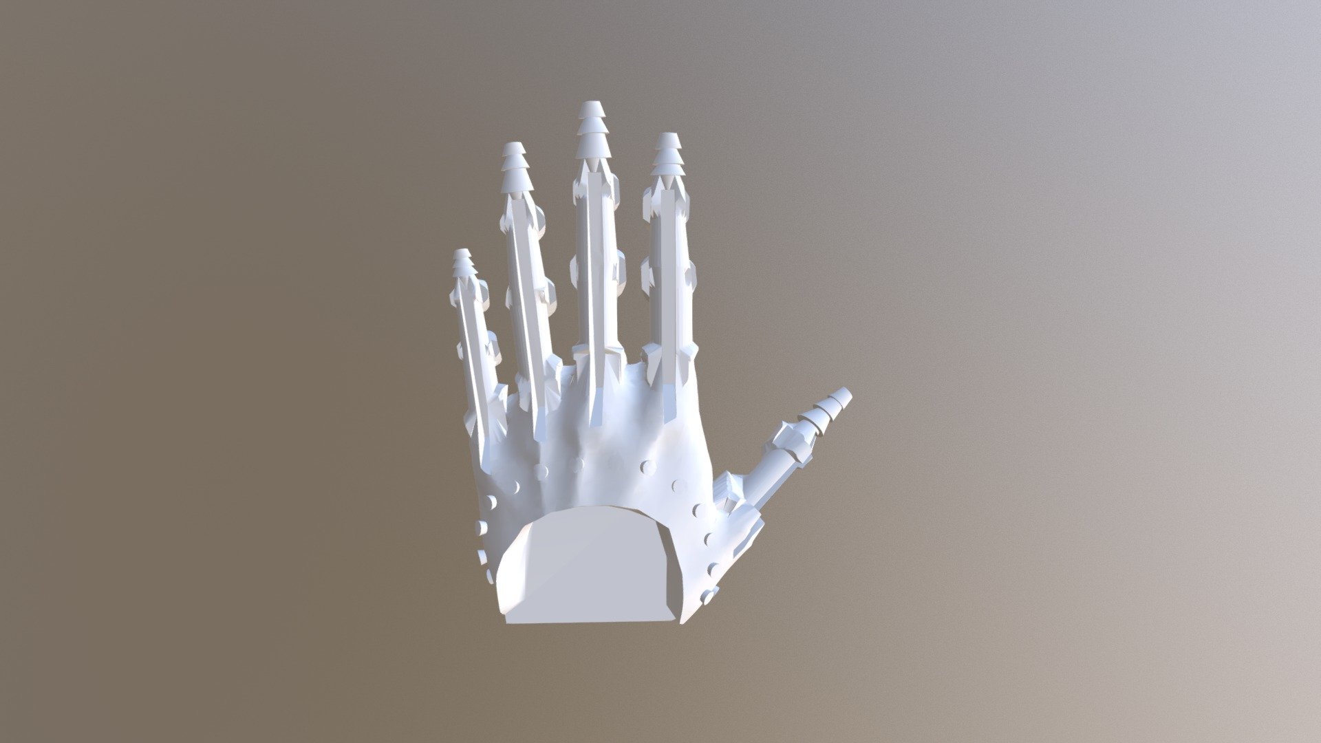 Internal Mold for Prosthetic Hand Silicone Skin — Sketchfab embed 3D viewer