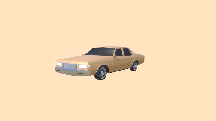 1987 Chevrolet Caprice [Low-poly] 3D Model