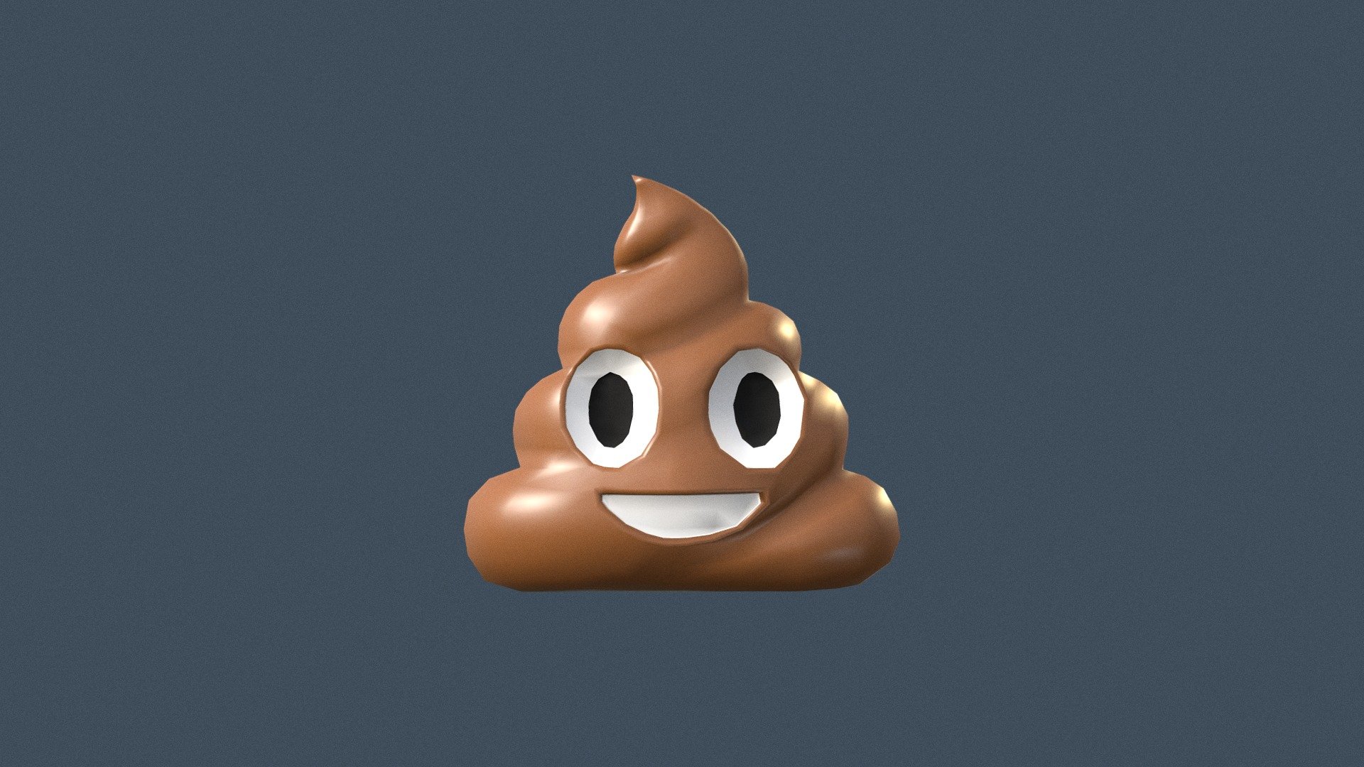 ðŸ'© Pile Of Poo emoji (Low poly) - Buy Royalty Free 3D model