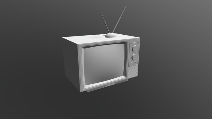 PROPS - old television 3D Model