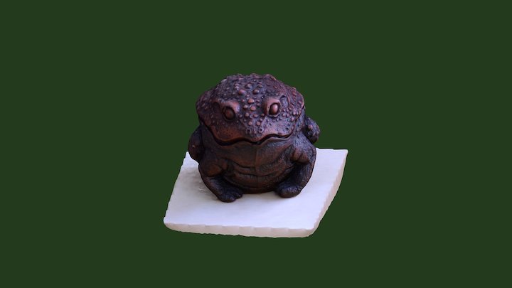 Wooden Toad 3D Model