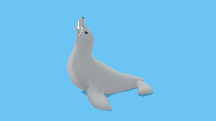 Furseal - Animated Low Poly – Kostenloses 3D-Modell STL