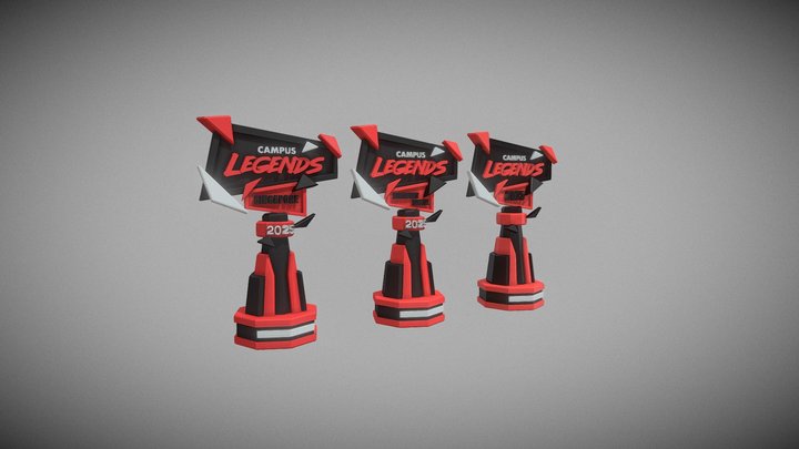 AllThreeTrophies 3D Model