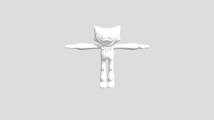 new huggy wuggy model no tekstur 3D Model