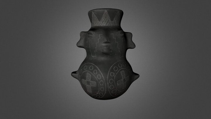 Réplica vasilhame antropomorfo 3D Model