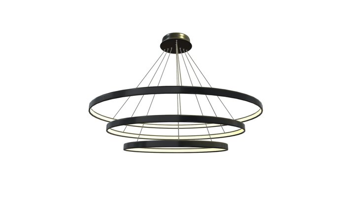 Chandelier Black 3D Model