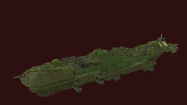 Capital Mother ship, class two. 3D Model