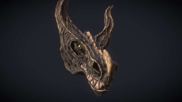 Draconix Helmet - Mordhau 3D Model