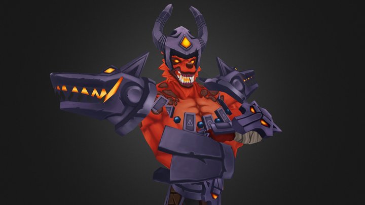 Nasus Infernal_League Of Legends Fanart 3D Model