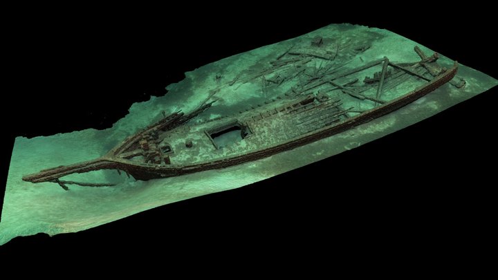 Schooner Hetty Taylor (Built 1874) 3D Model
