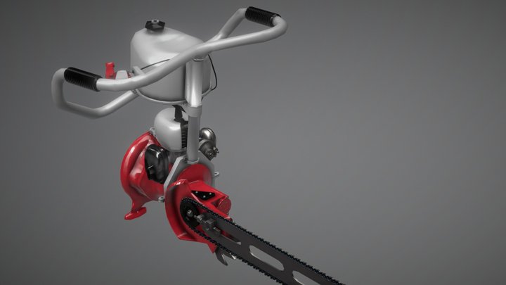 Chainsaw "DRUZHBA-4" 3D Model