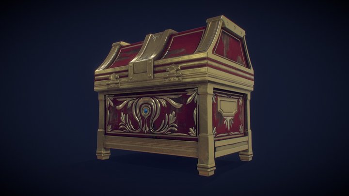Treasure Chest 3D Model