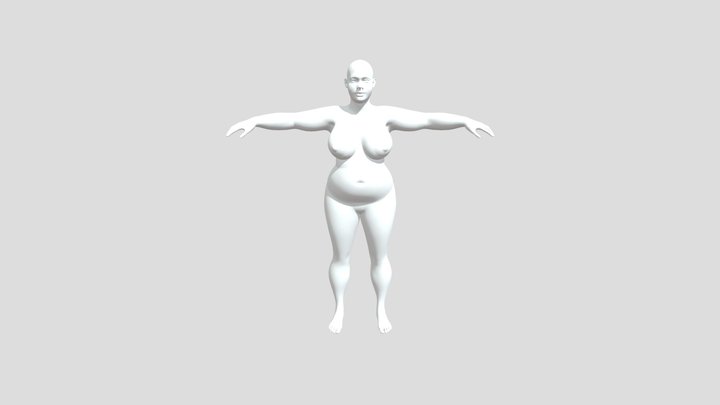 Chubby bodytype 3D Model
