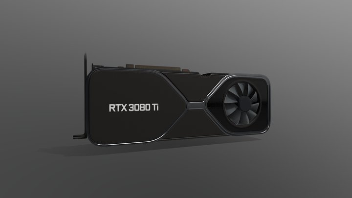RTX 3080 TI 3D Model