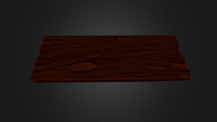 Stylized Plank O' Wood 3D Model
