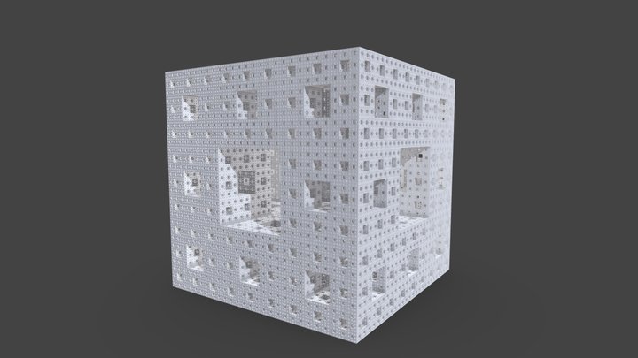 Menger sponge 3D Model