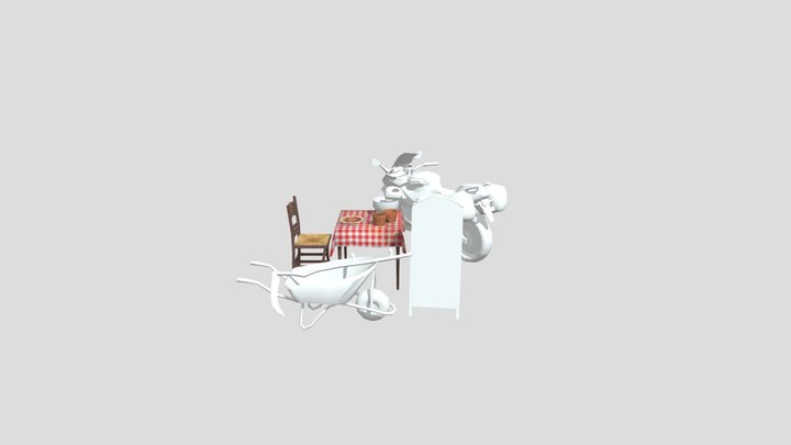 By the ocean -  Unwrap 2 MoreDetailed props 3D Model